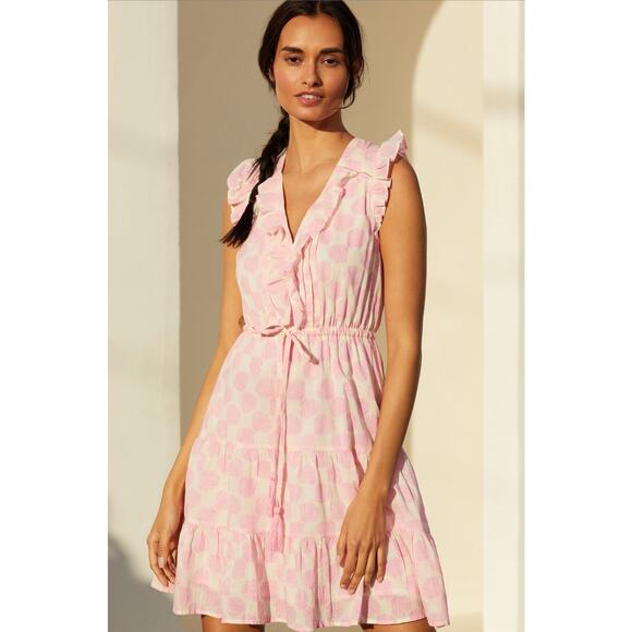 Anthropologie Mer St. Barth NWT Sleeveless Pink Giselle Mini Dress Size XS - Picture 1 of 11